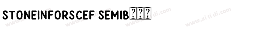 StoneInforSCEF SemiB字体转换